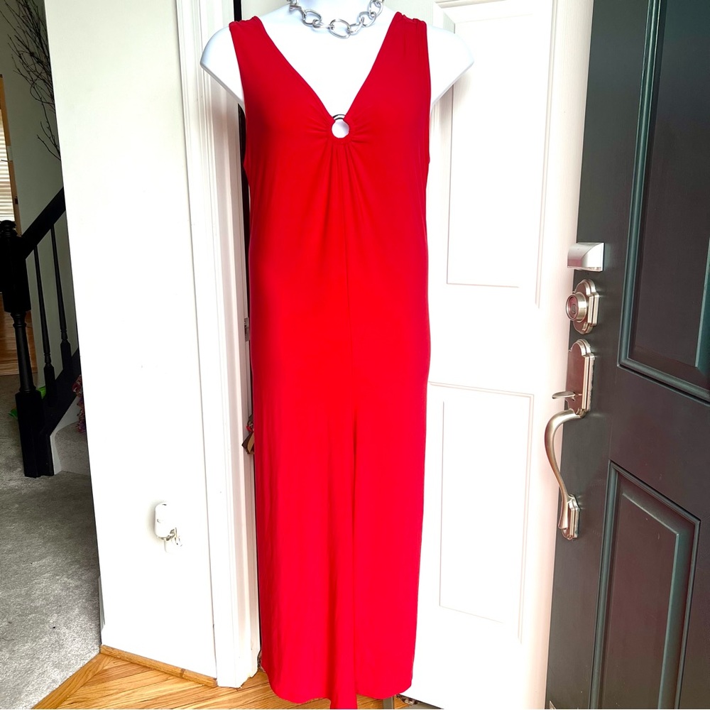 Sami & Jo Vibrant Red sleeveless maxi dress